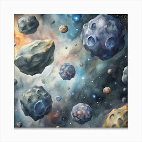 Planets In Space Canvas Print