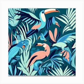 Tropical Birds 1 Canvas Print