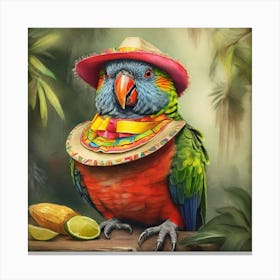 Mexican Parrot 2 Canvas Print