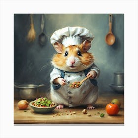 Chef Hamster 17 Canvas Print