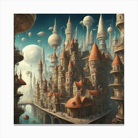 City In The Sky 10 Canvas Print