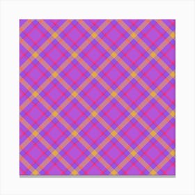 Plaid Fabric 119 Canvas Print