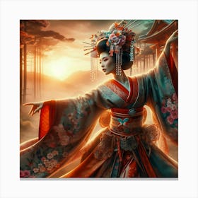 Geishaart17 Canvas Print