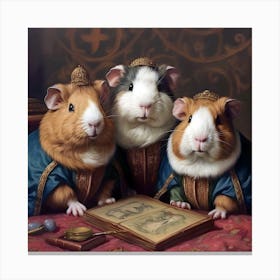 Renaissance Guinea Pigs 1 Canvas Print