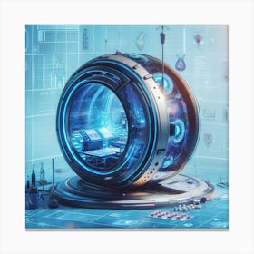 Futuristic Spaceship 2 Canvas Print