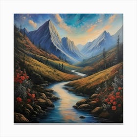 River Valley Canvas Print