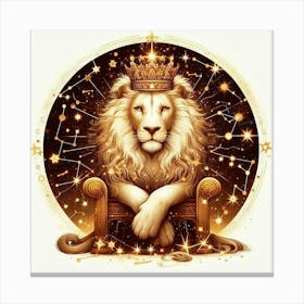 Zodiac Lion 15 Canvas Print