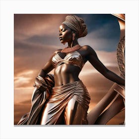 Bronze Woman 1 Canvas Print