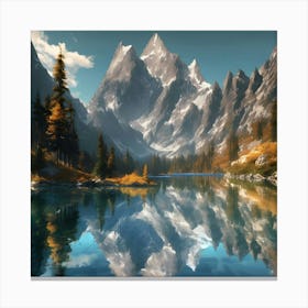 Mountain Lake Canvas Print