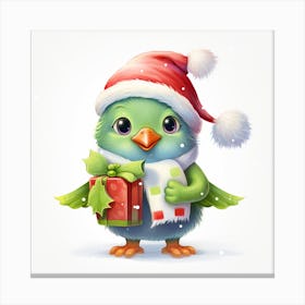Christmas Bird 4 Canvas Print