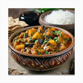 Eggplant Curry 1 Canvas Print