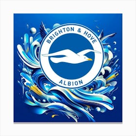 Brighton and Hove Albion Logo Wall Art 5 Canvas Print