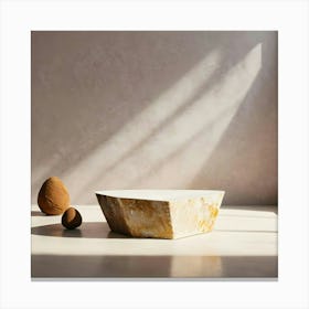 Bowl Of Almonds Canvas Print