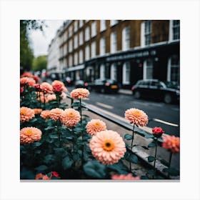 Flowers In London Photography (9) Canvas Print