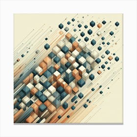 Abstract Cubes 14 Canvas Print