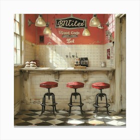 Old Fashioned Diner Canvas Print