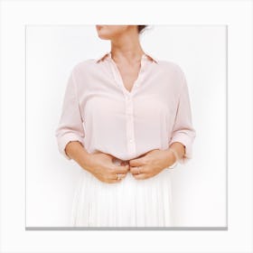 Pink Blouse Canvas Print