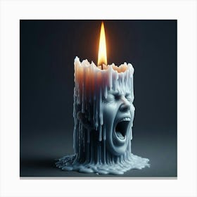 Burning Candle 1 Canvas Print