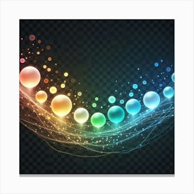 Abstract Colorful Spheres Canvas Print