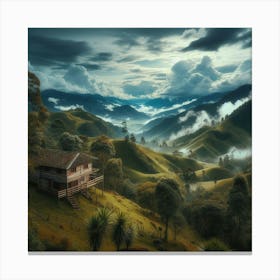 House In The Mountains 2 Canvas Print