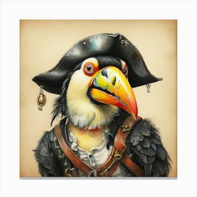 Pirate Bird 8 Canvas Print