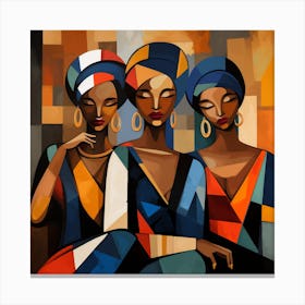 Three African Women 27 Canvas Print