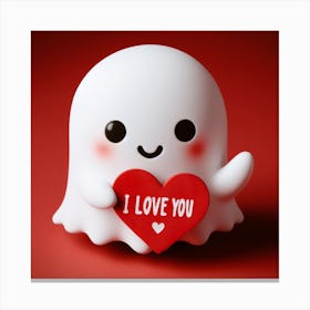 I Love You Ghost Canvas Print