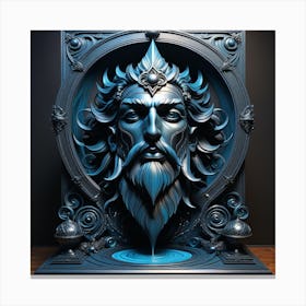 God Of The Sea Canvas Print