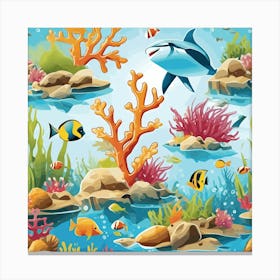 Under The Sea 7 Canvas Print