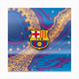 FC Barcelona Logo Wall Art 6 Canvas Print