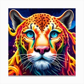 Colorful Leopard Canvas Print