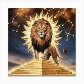 Zodiac Lion 11 Canvas Print