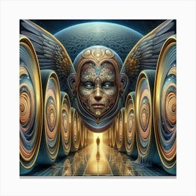 Angels And Spirals Canvas Print