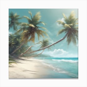 Tropical Beach 1 Canvas Print