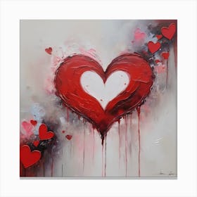 Love, heart, Valentine's Day 8 Canvas Print