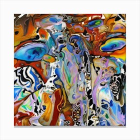 Abstract painting art 39 Canvas Print