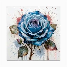 Blue Rose 8 Canvas Print