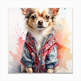 Cute dog animal Canvas Print