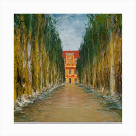 Allee At Schloss Kammer, Gustav Klimt 4 Canvas Print