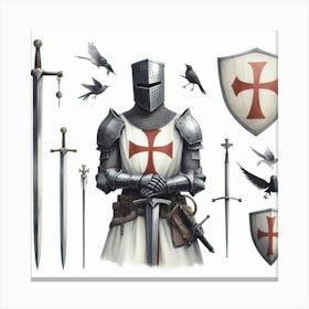 Knight Templar 1 Canvas Print
