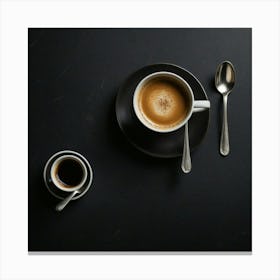 Coffee And Spoons 1 Canvas Print