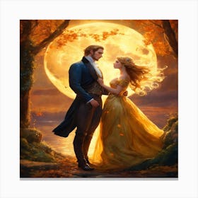 Beauty And The Beast Canvas Print