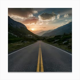 Road In The Mountains 1 Canvas Print