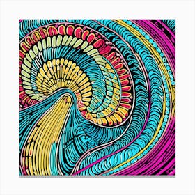 Psychedelic Swirl Canvas Print