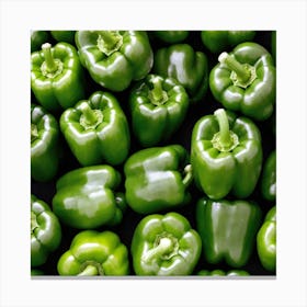 Green Peppers 4 Canvas Print