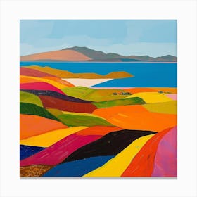 Abstract Travel Collection Lake Titicaca Bolivia Peru 3 Canvas Print