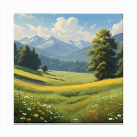 Tranquil Meadow  Canvas Print