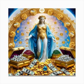 Money and golds attraction 1 Canvas Print