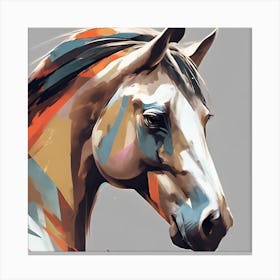 Abstract Horse Painting Canvas Print