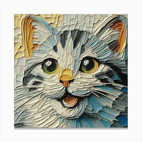 A happy cat 2 Canvas Print